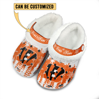 Premium NFL CIN Winter Fleece Clogs V1 NMD TTV