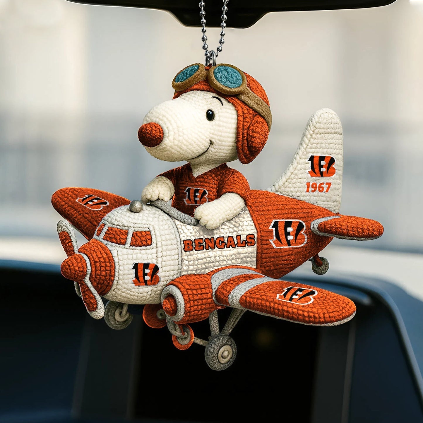 Premium NFL CIN x SNP Knitted Car Ornament V6 NMD NHM