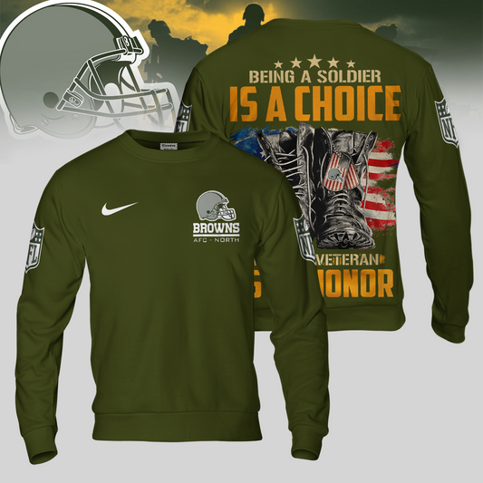 Premium NFL CLE Army Veteran Shirt V1 NMD 221025 TTV