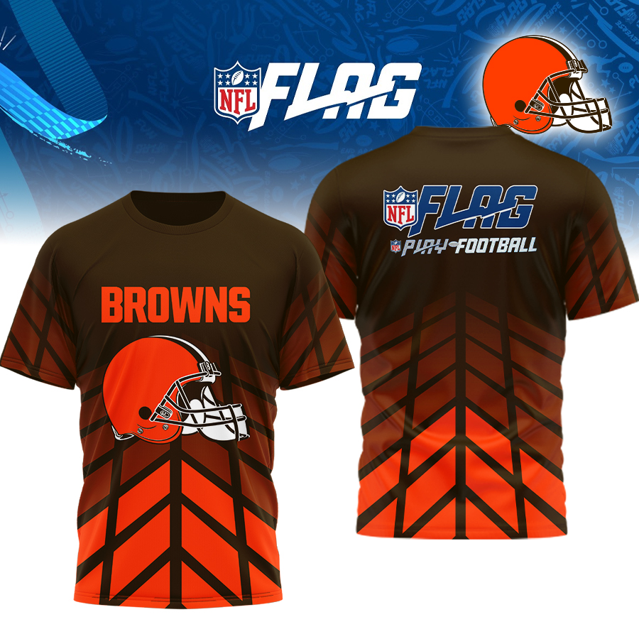 Premium NFL CLE Flag Football T-shirt V1 NMD TTV