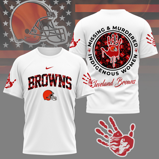 Premium NFL CLE MMIW Awareness Shirt V1 NMD TTV