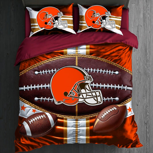 Premium NFL CLE Piece Bedding Set V1 NMD NHM