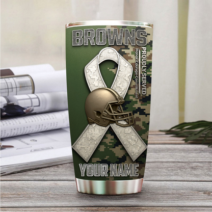 Premium NFL CLE Proudly Served Tumbler V1 NMD TTV