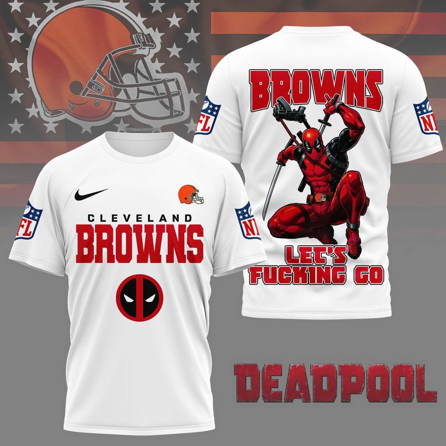 Premium NFL CLE x DP T-shirt V1 NMD TTV