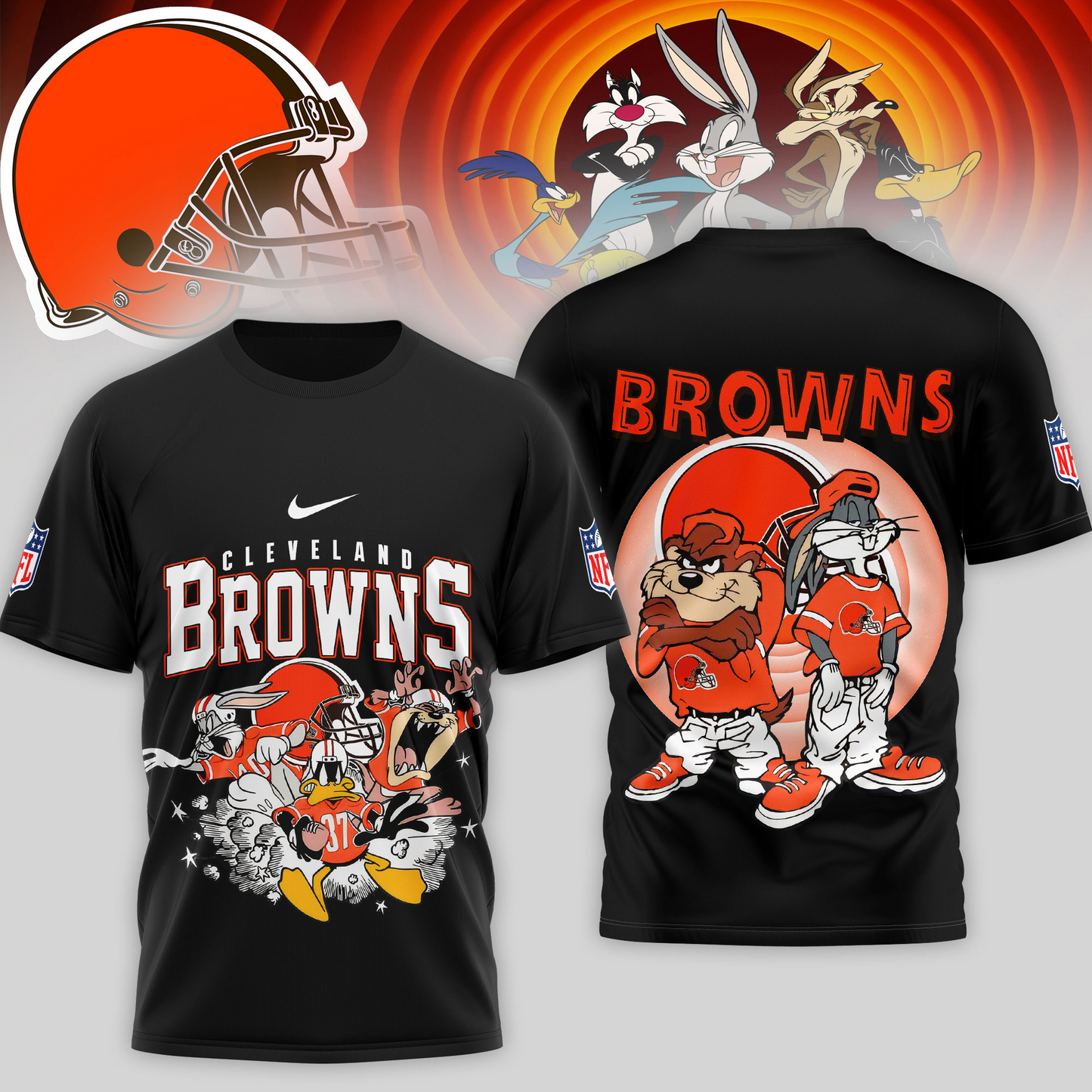 Premium NFL CLE x LNTS T-shirt V1 NMD TTV