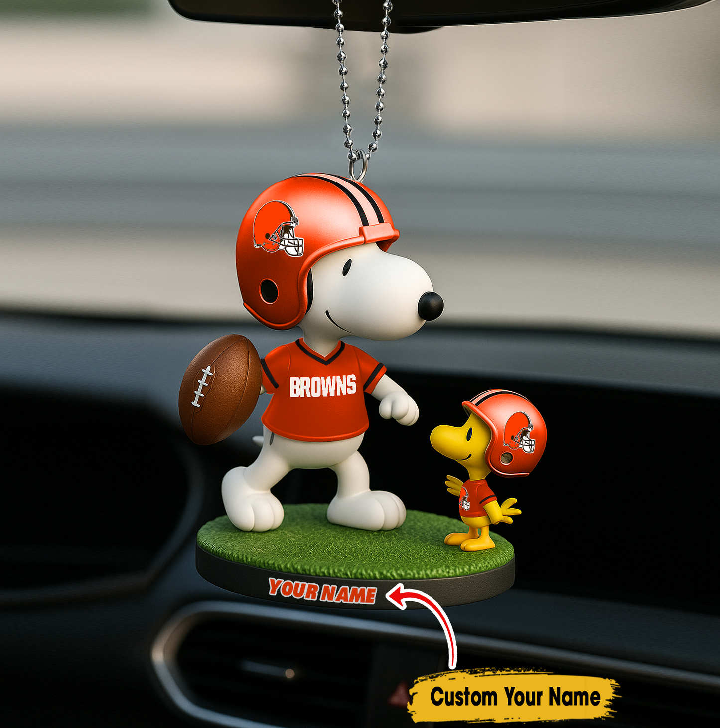 Premium NFL CLE x SNP Car Ornament V4 NMD TTV