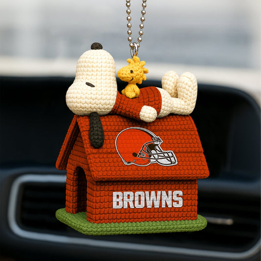 Premium NFL CLE x SNP Knitted Car Ornament V8 NMD NHM