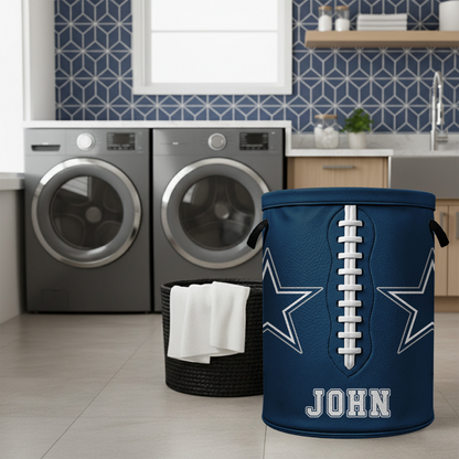 Premium NFL DAL Clothes Hamper HI V1 NMD TTV