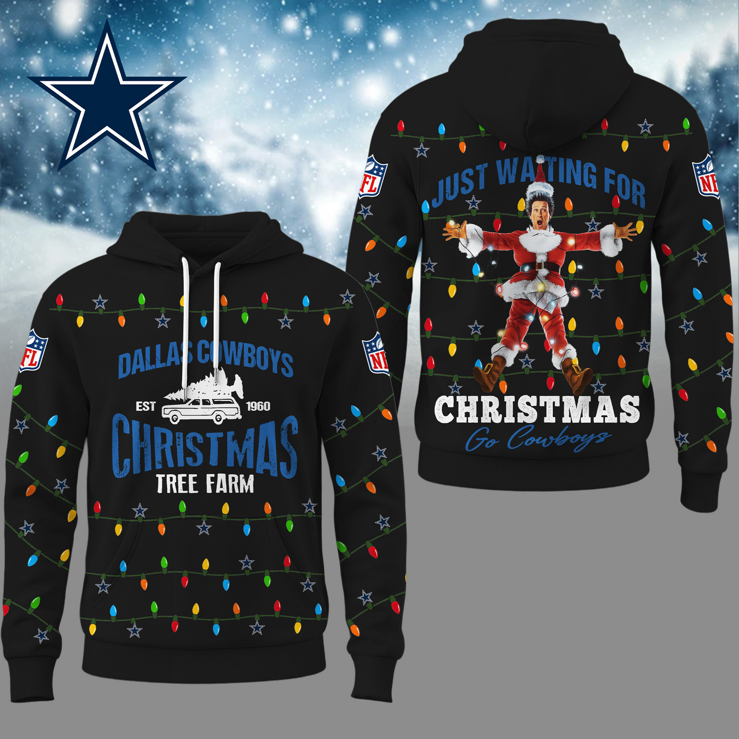 Premium NFL DAL Griswold Christmas Hoodie V1 NMD TTV