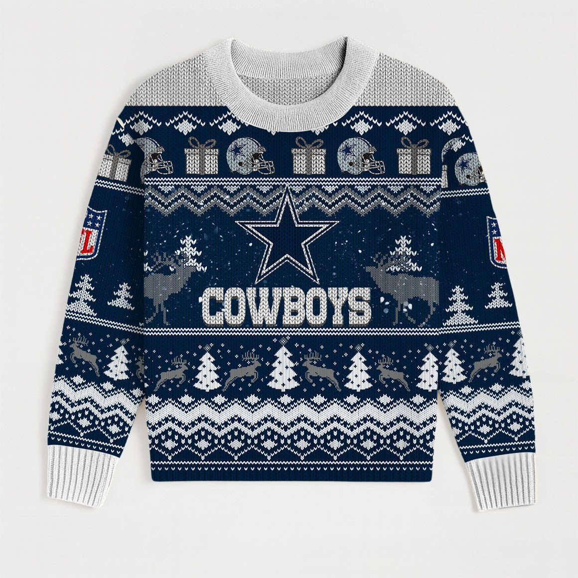 Premium NFL DAL Holiday Sweatshirt & Shorts Set V1 NMD TTV