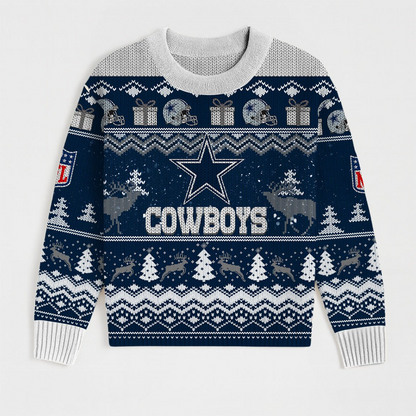 Premium NFL DAL Holiday Sweatshirt & Shorts Set V1 NMD TTV