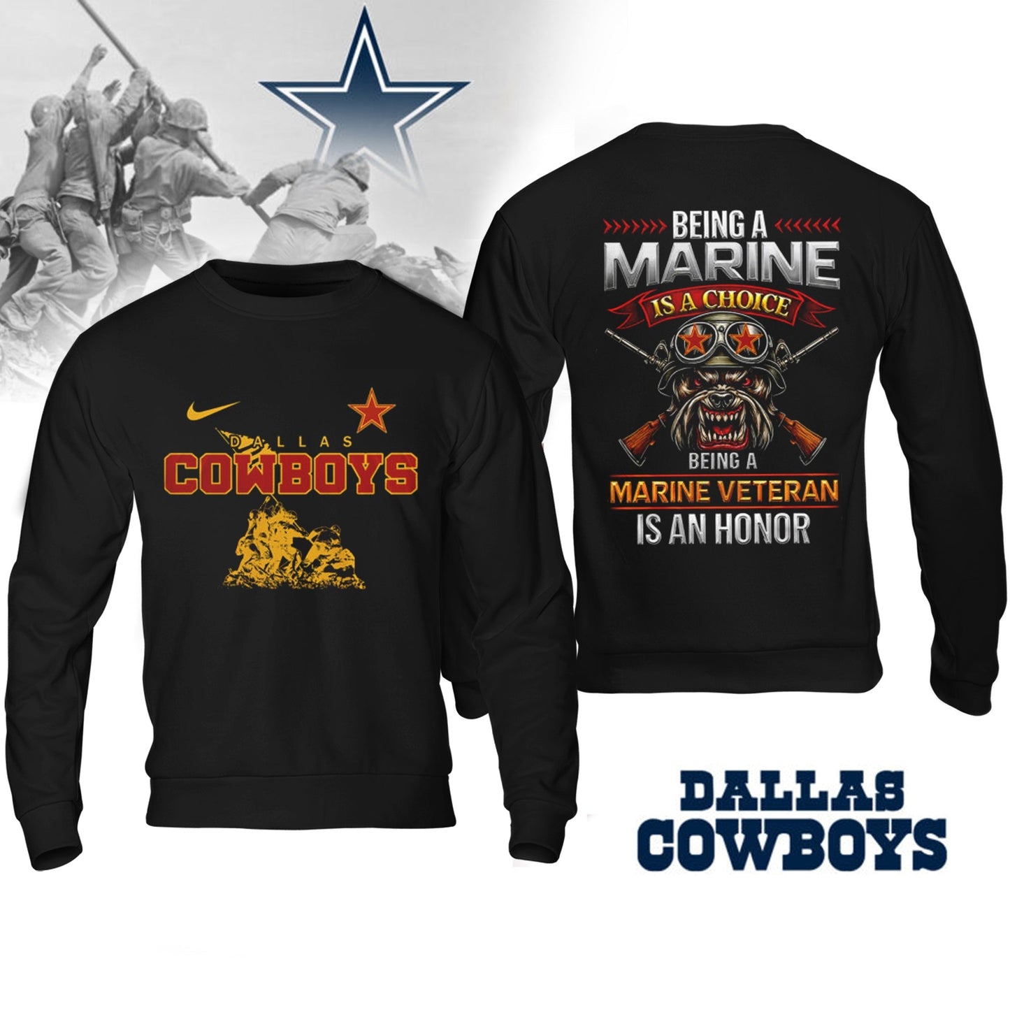 Premium NFL DAL Marine Veteran Shirt V2 NMD NHM