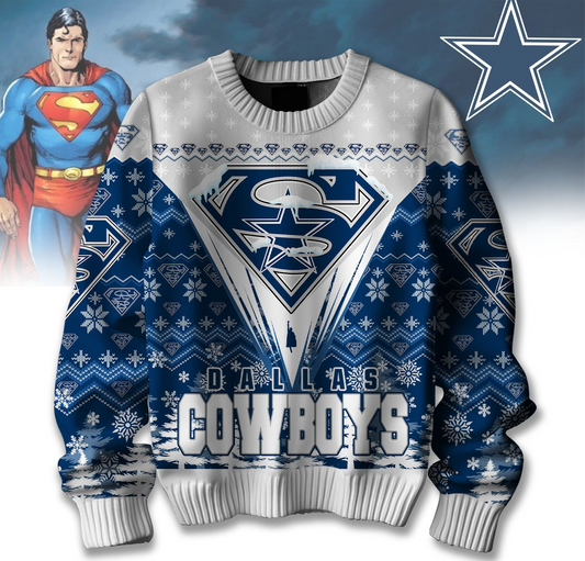 Premium NFL DAL Merry Super Christmas Sweater V1 NMD TTV