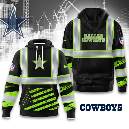 Premium NFL DAL Safety Hi-Vis Hoodie V1 NMD TTV