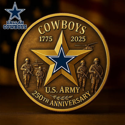 Premium NFL DAL U.S Army Anniversary Coin V1 NMD NHM