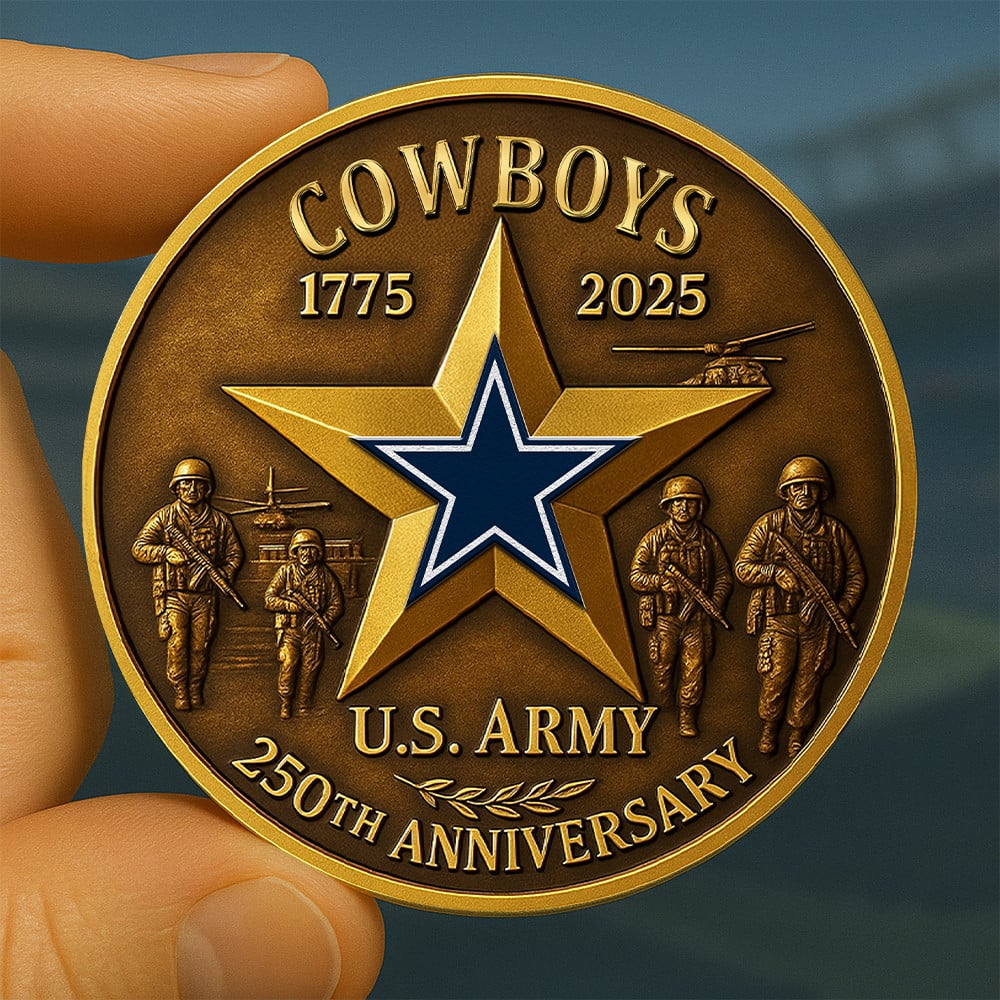 Premium NFL DAL U.S Army Anniversary Coin V1 NMD NHM