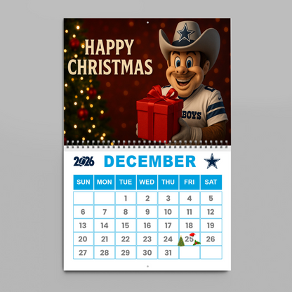 Premium NFL DAL Wall Calendar 2026 V1 NMD TTV