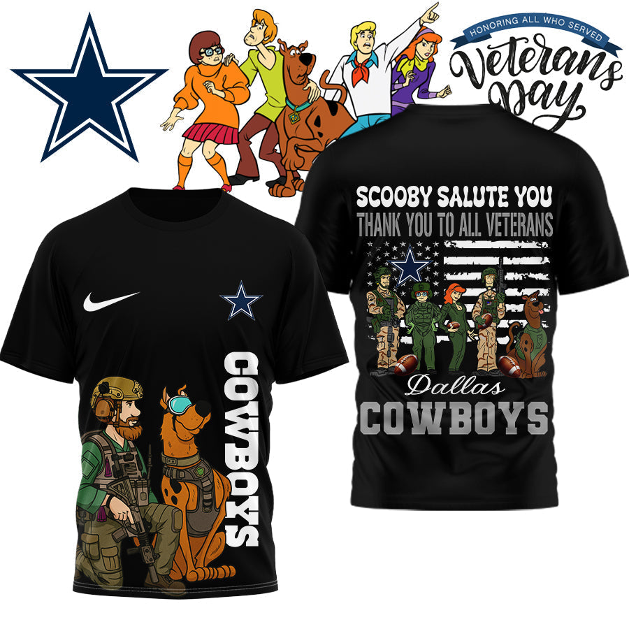 Premium NFL DAL x SCO Salute Veterans T-shirt V15 NMD NHM