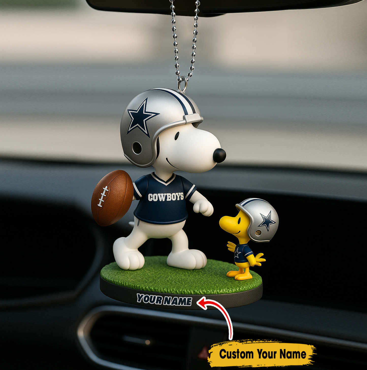 Premium NFL DAL x SNP Your Name Car Ornament V2 NMD TTV