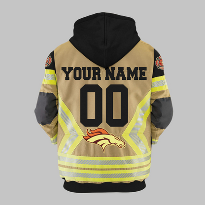 Premium NFL DEN Firefighter Zip Hoodie V1 NMD TTV