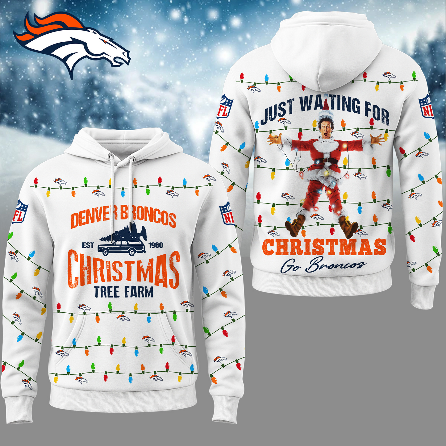 Premium NFL DEN Griswold Christmas Hoodie V1 NMD TTV