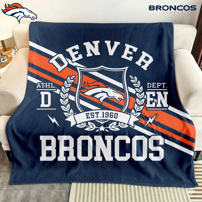 Premium NFL DEN Legacy Fleece Blanket V3 NMD TTV