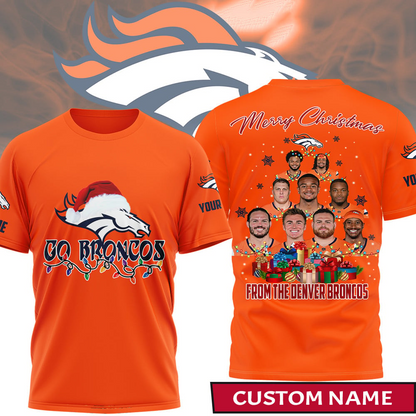Premium NFL DEN Merry Christmas T-shirt V1 NMD TTV