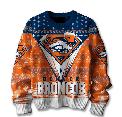 Premium NFL DEN Merry Super Christmas Sweater V1 NMD TTV