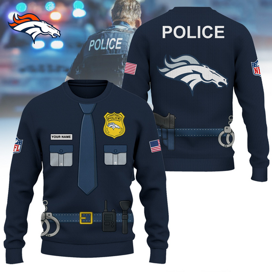 Premium NFL DEN Police Office Costume Shirt V1 NMD TTV