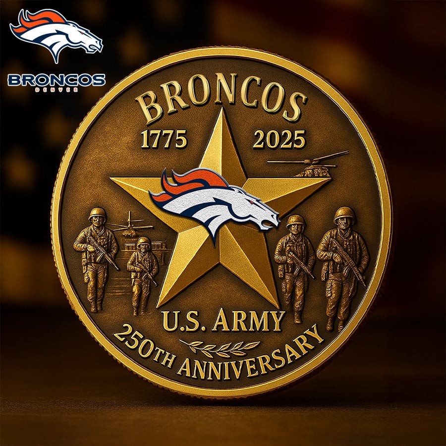 Premium NFL DEN U.S Army Anniversary Coin V1 NMD NHM