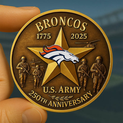 Premium NFL DEN U.S Army Anniversary Coin V1 NMD NHM