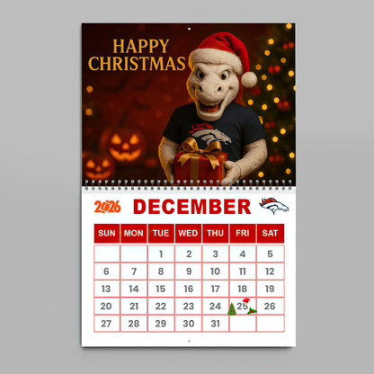 Premium NFL DEN Wall Calendar 2026 V1 NMD TTV