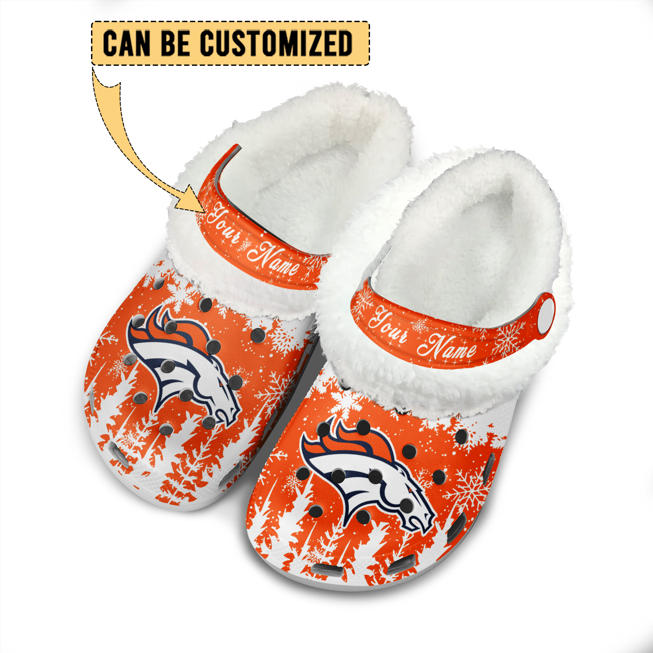 Premium NFL DEN Winter Fleece Clogs V1 NMD TTV