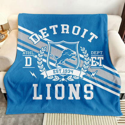 Premium NFL DET Legacy Fleece Blanket V3 NMD TTV