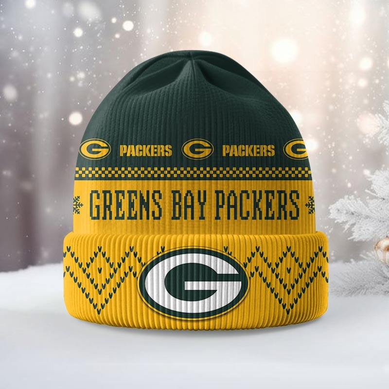 Premium NFL GB Beanie Hat V1 NMD TTV