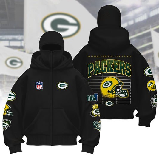 Premium NFL GB Hoodie Balaclava V1 NMD NHM