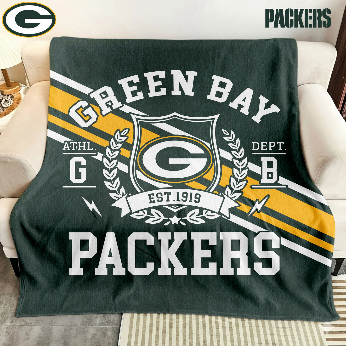 Premium NFL GB Legacy Fleece Blanket V3 NMD TTV
