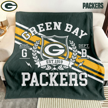 Premium NFL GB Legacy Fleece Blanket V3 NMD TTV