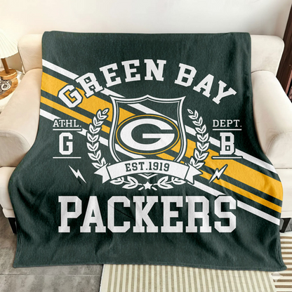 Premium NFL GB Legacy Fleece Blanket V3 NMD TTV