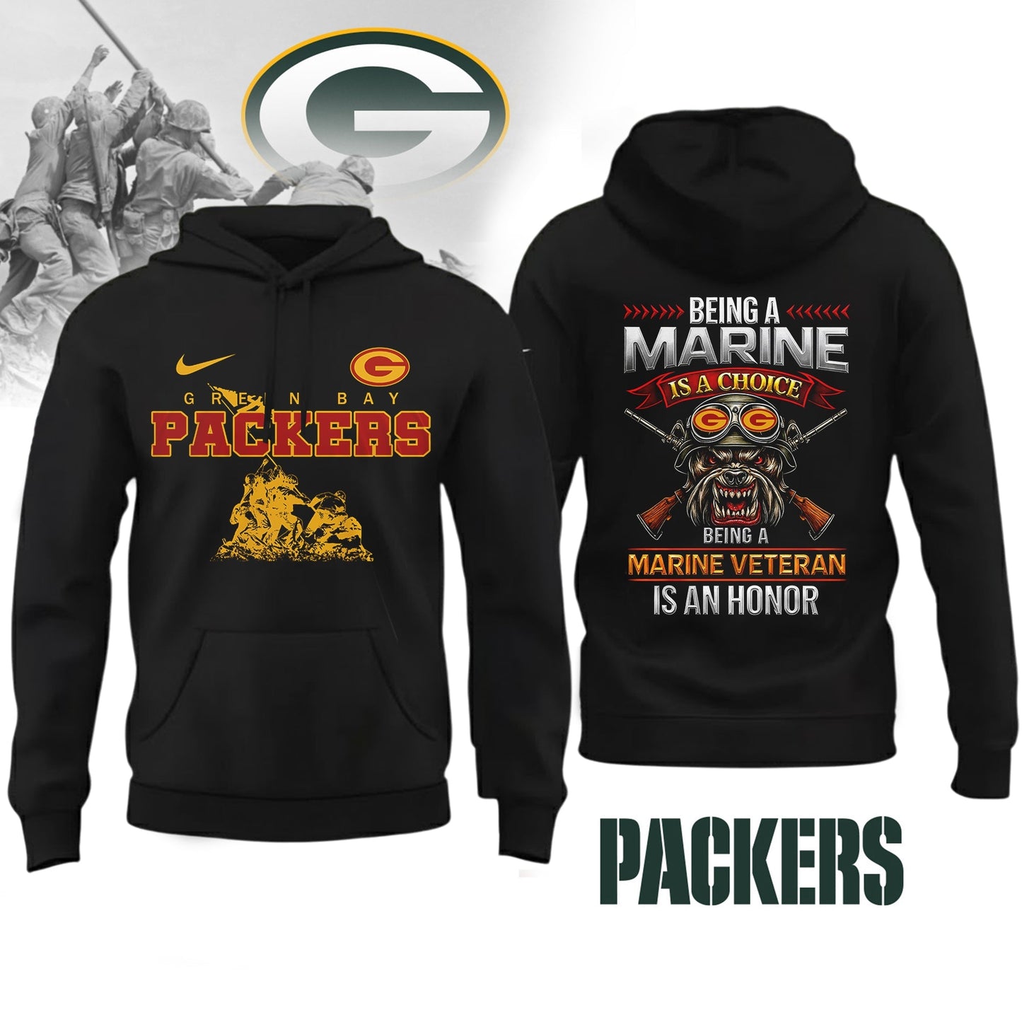 Premium NFL GB Marine Veteran Shirt V2 NMD NHM