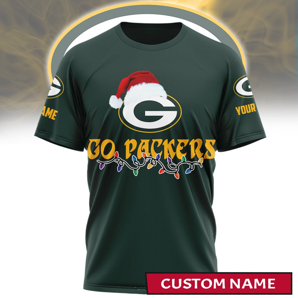 Premium NFL GB Merry Christmas T-shirt V1 NMD TTV