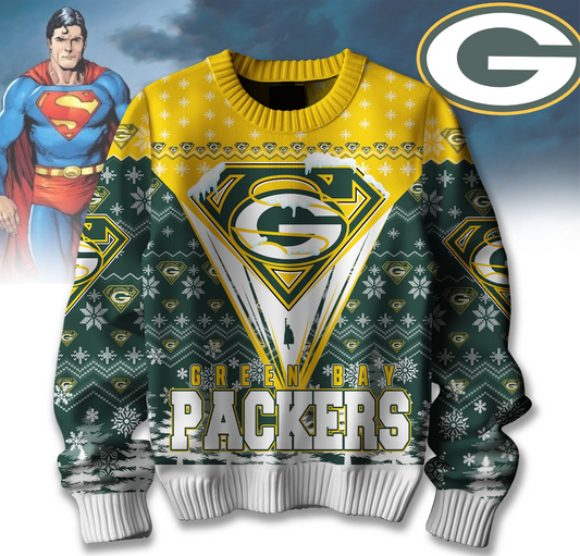 Premium NFL GB Merry Super Christmas Sweater V1 NMD TTV