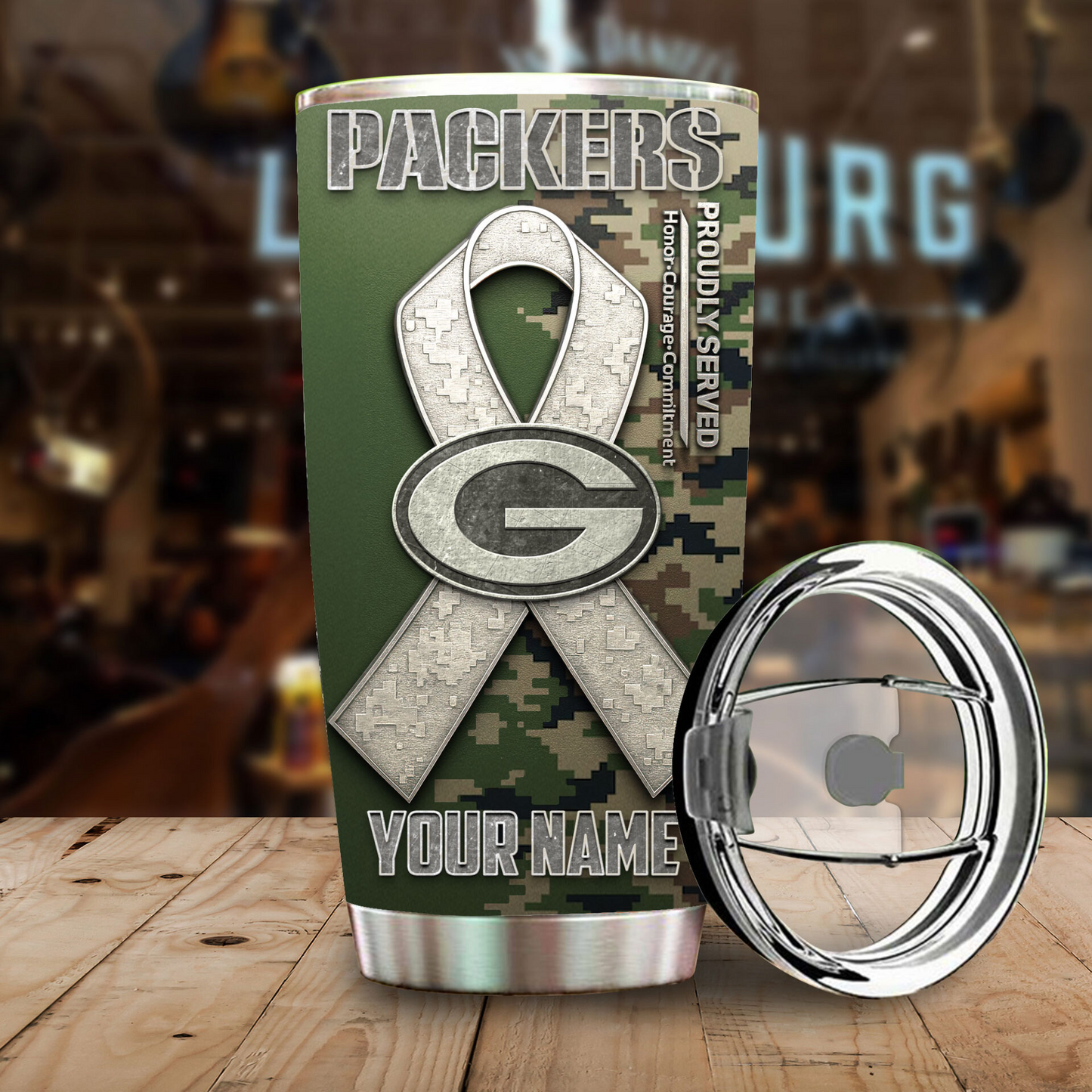 Premium NFL GB Proudly Served Tumbler V1 NMD TTV