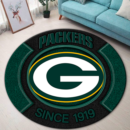 Premium NFL GB Round Rug Multicolor V2 NMD TTV