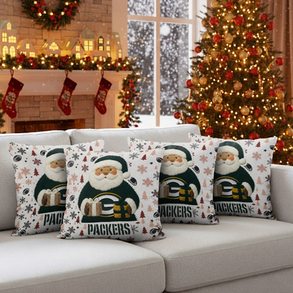 Premium NFL GB Santa Christmas Pillow V1 NMD TTV