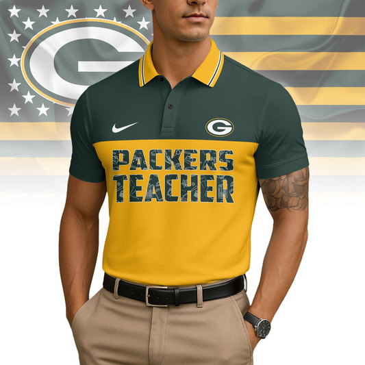 Premium NFL GB Teacher Appreciation Polo Shirt V15 NMD TTV