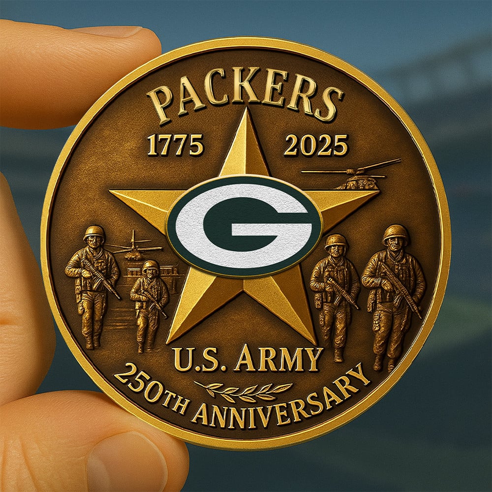 Premium NFL GB U.S Army Anniversary Coin V1 NMD NHM