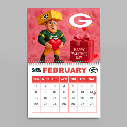Premium NFL GB Wall Calendar 2026 V1 NMD TTV