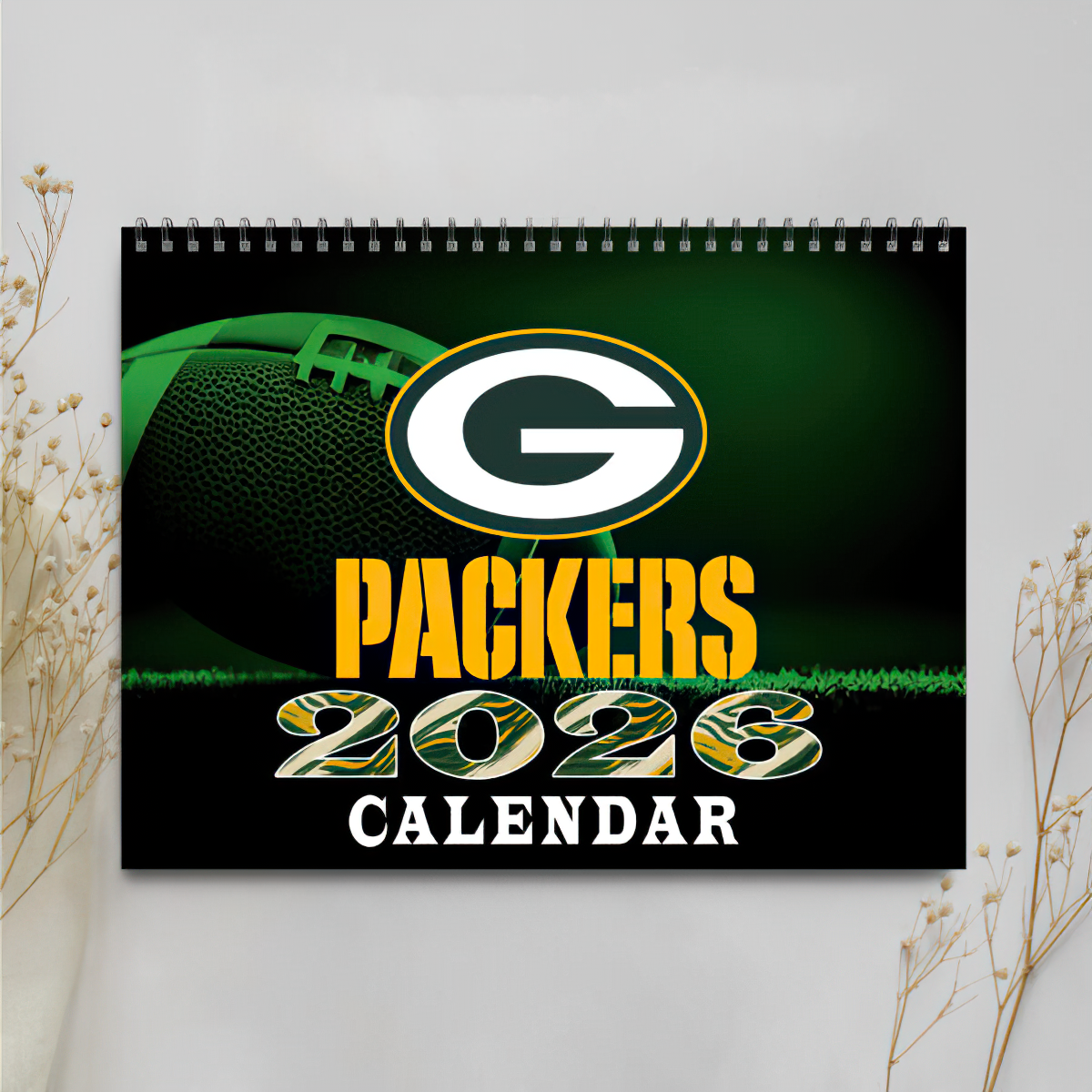 Premium NFL GB Wall Calendar 2026 V1 NMD TTV