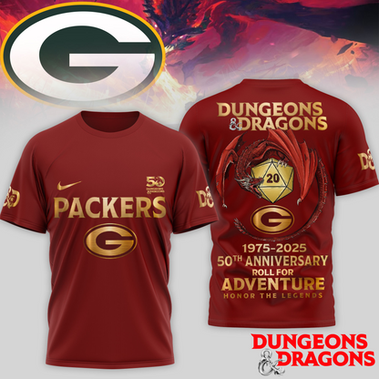 Premium NFL GB x Dungeons And Dragons 50th Anniversary Shirt V15 NMD TTV